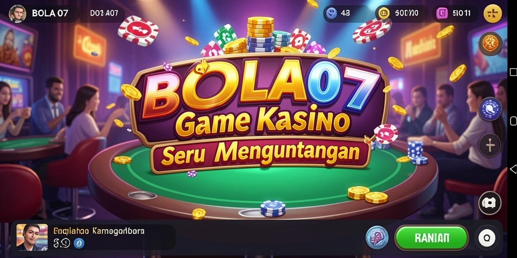 Tampilan gameplay menarik dari BOLA07 yang menyuguhkan pengalaman kasino.