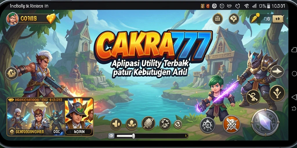 Tampilan utama aplikasi CAKRA777 yang intuitif dan mudah digunakan.