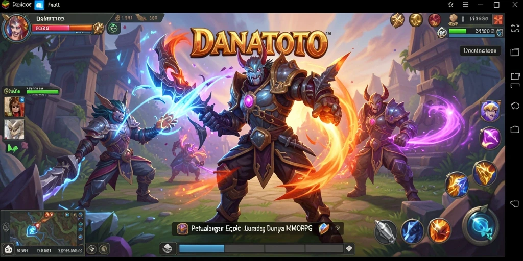 Gameplay seru dan interaktif dalam dunia MMORPG DANATOTO.