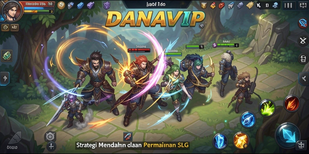 Tampilan gameplay strategis yang seru di DANAVIP.
