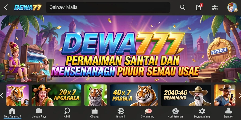 Tangkapan layar DEWA777 menampilkan keseruan gameplay santai yang menghibur.