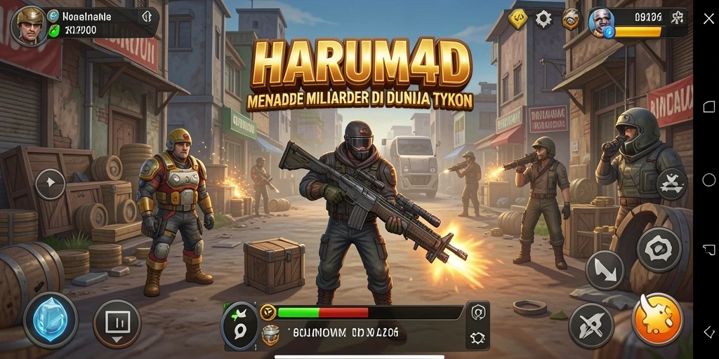 Tampilan gameplay menarik dan dinamis di HARUM4D.