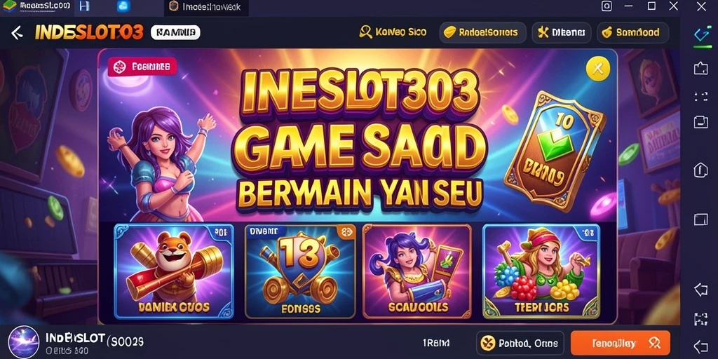 Tampilan gameplay menarik dari INDESLOT303 dengan grafis yang memukau.