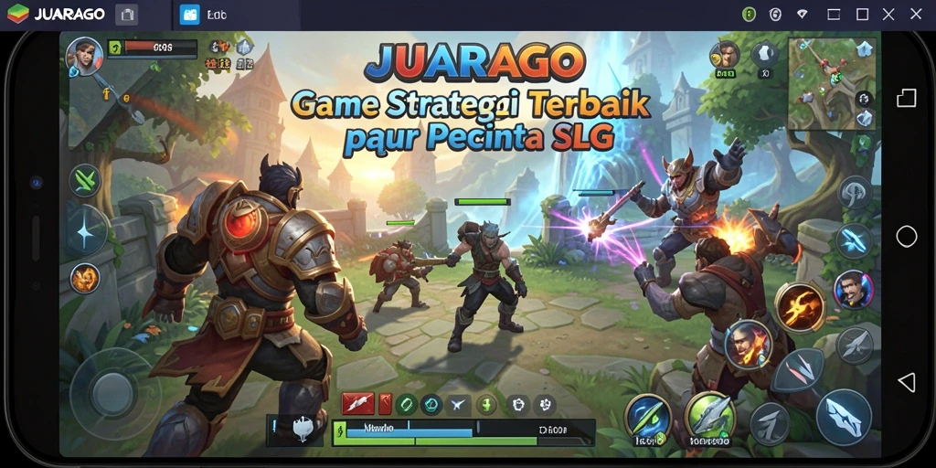 Screenshot gameplay JUARAGO menunjukkan strategi yang mendalam dan aksi seru.