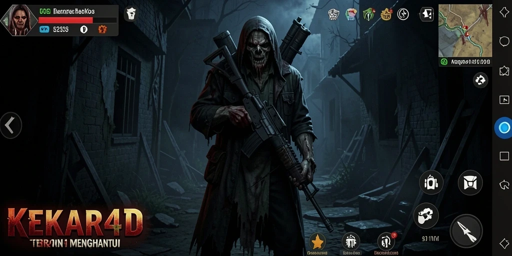 Screenshot dari gameplay Horror yang mendebarkan.