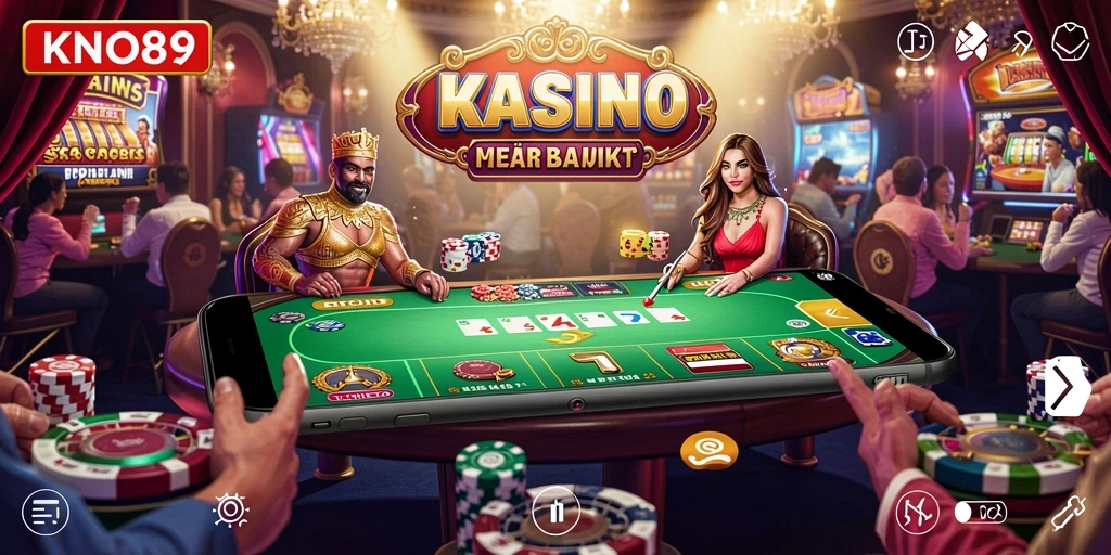 Screenshot gameplay KNO89 yang menunjukkan keseruan permainan Kasino.