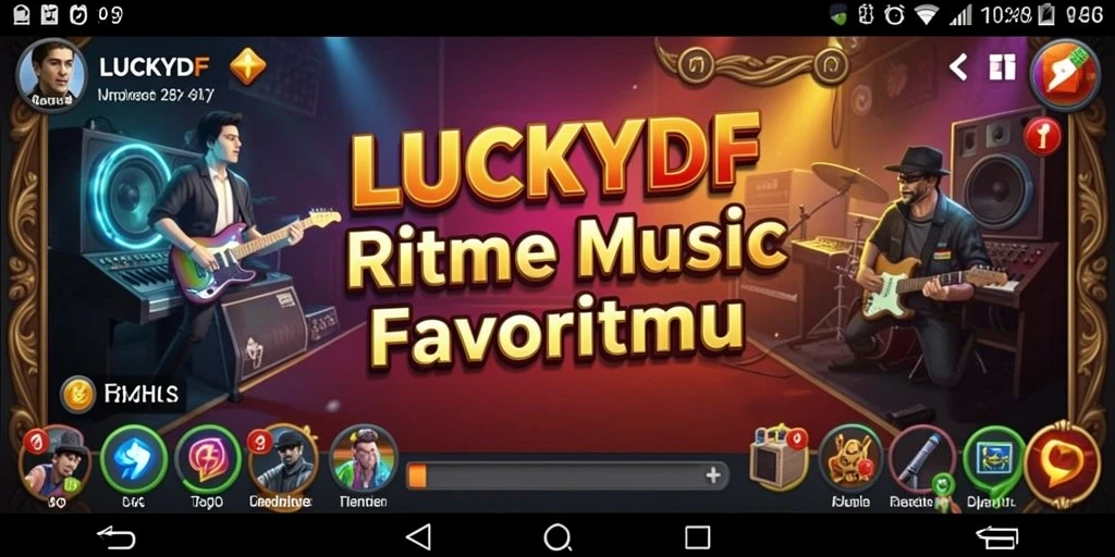 Tampilan gameplay LUCKYDF yang menarik dan seru.