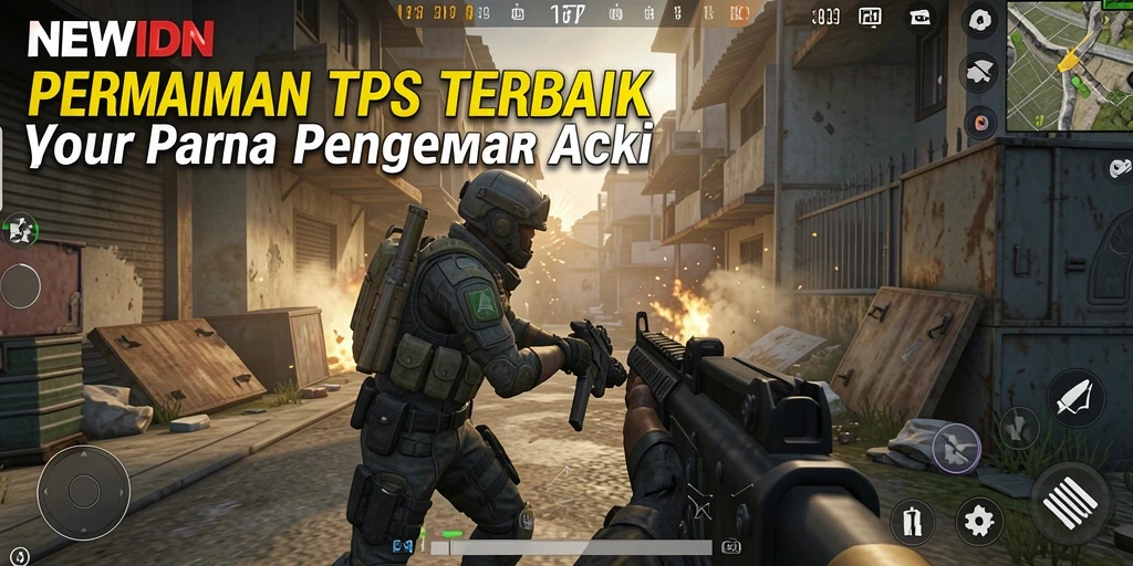Tangkapan layar gameplay NEWIDN yang menampilkan aksi mendebarkan di TPS.