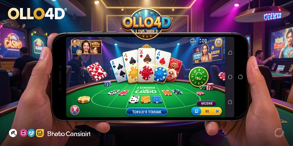 Tampilan menarik dari gameplay Live Casino di OLLO4D.