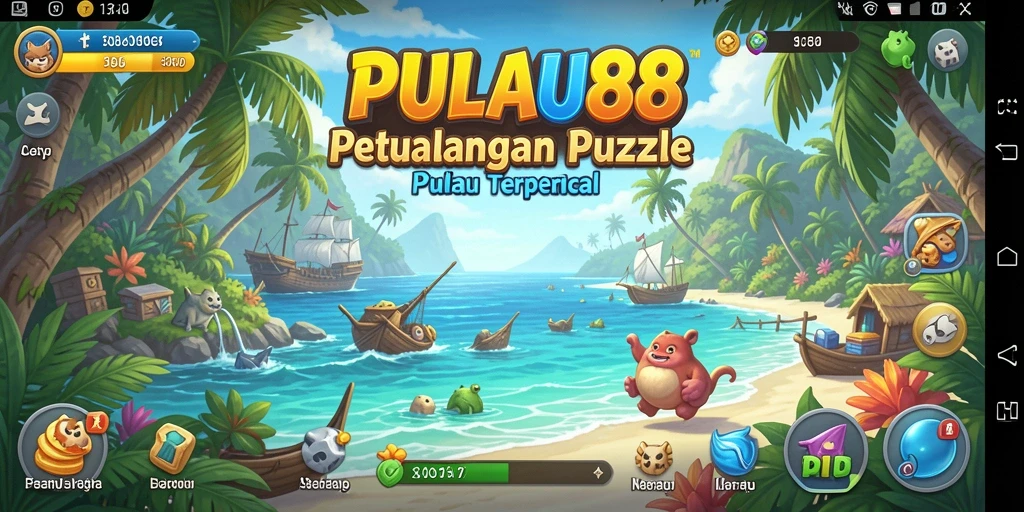 Tampilan gameplay seru dengan teka-teki menantang di PULAU88.