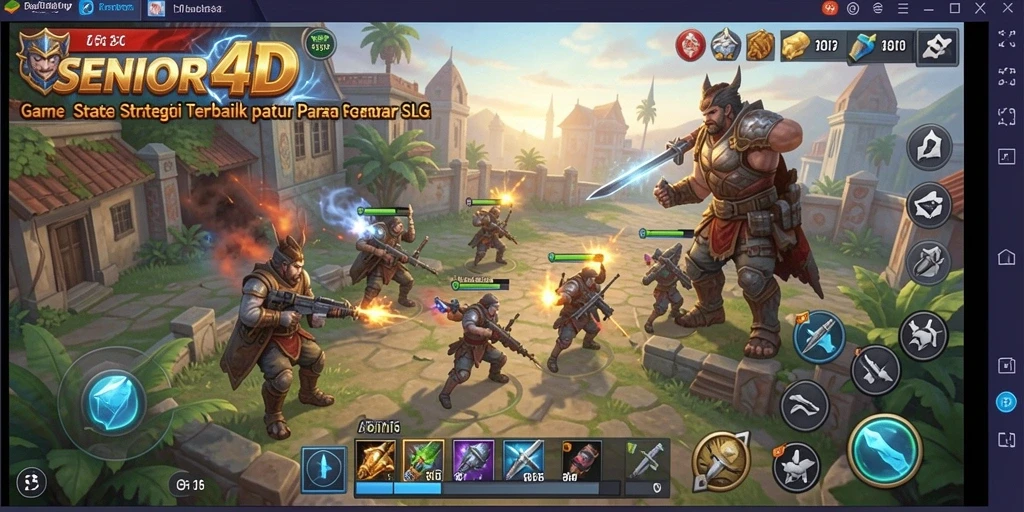 Tampilan menarik gameplay SENIOR4D yang penuh strategi.