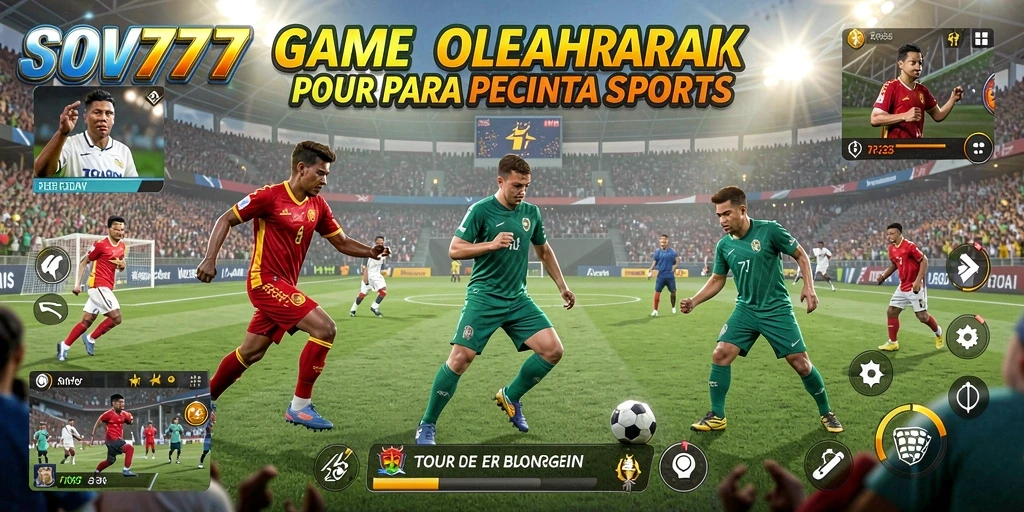 Tangkapan layar SOV777 menampilkan gameplay aksi olahraga yang seru dan menegangkan.