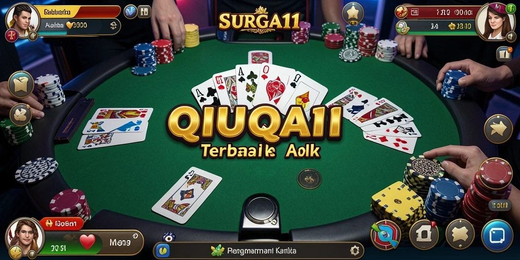Tampilan gameplay QiuQiu yang menyenangkan di SURGA11.