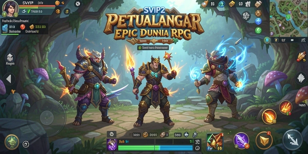Tangkapan layar gameplay dalam SVIP2 menunjukkan pertarungan dinamis dan aksi epik.