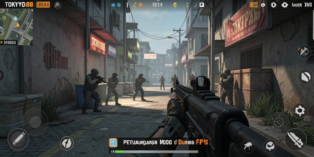 Tangkapan layar menampilkan aksi mendebarkan dalam gameplay TOKYO88.