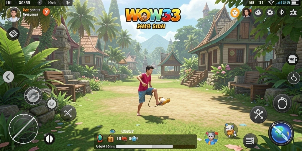 Screenshot gameplay WOW33 yang menampilkan keseruan permainan santai.