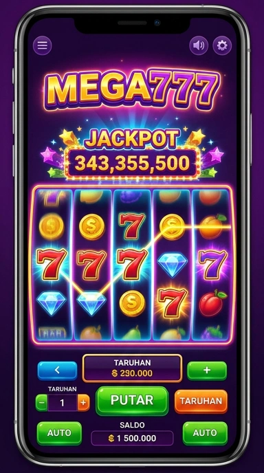 Tampilan utama aplikasi mega777 dengan pilihan aplikasi yang menarik.